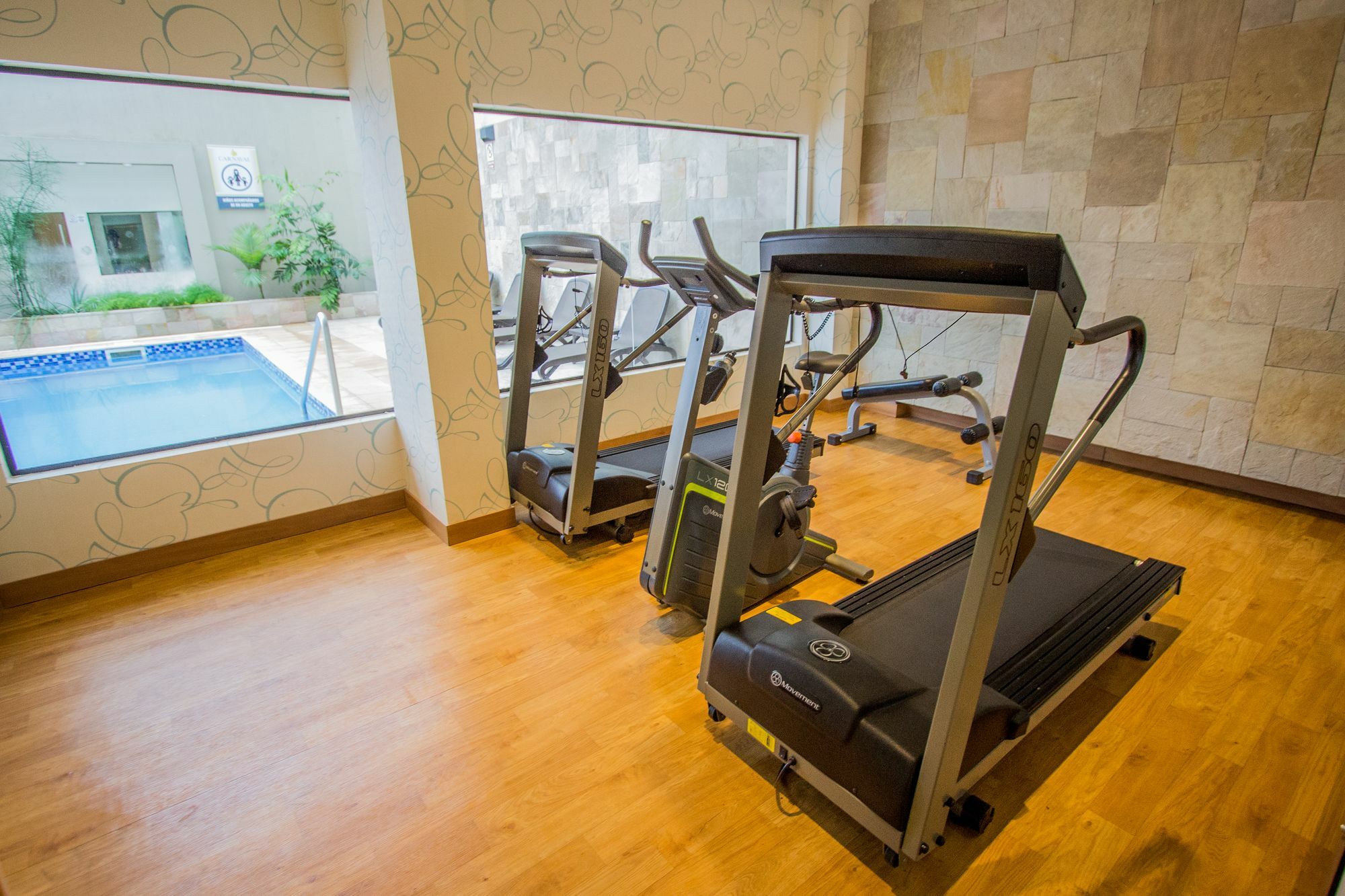 Carnaval Hotel Casino Энкарнасьон Экстерьер фото Treadmills in a gym